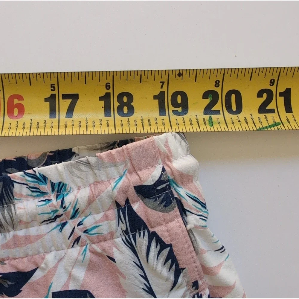 Dixxon Flannel Co Barbuda Boardshorts Mens 2XL Pink Palm Leaf Trunks XXL Beach